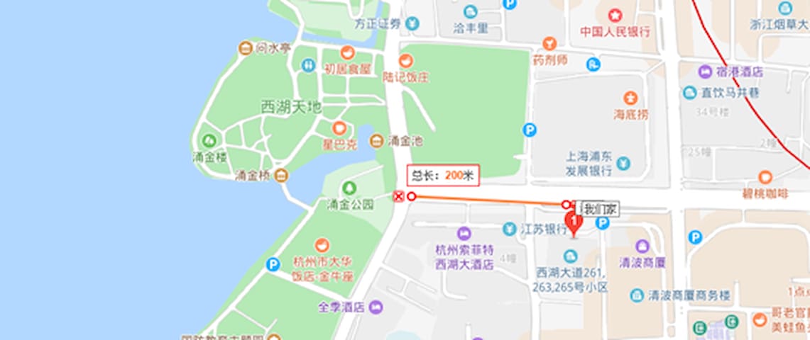 观赏西湖( ω )步行可至in77/近定安路地铁站吴山夜市河坊街南宋御街