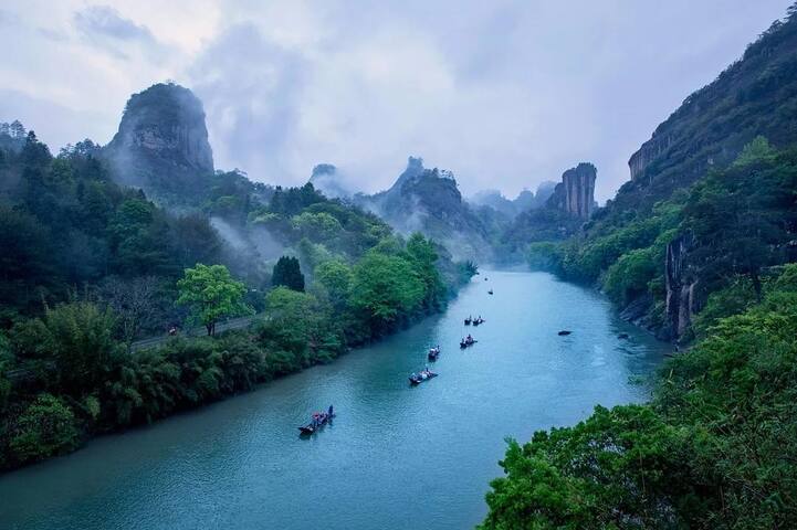 武夷山 绝美山景 温馨大床房-2 三姑度假区 印象大红袍