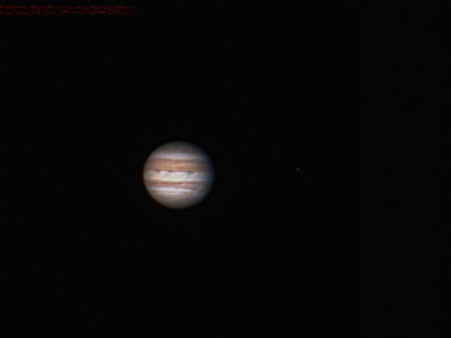 天文望远镜拍摄的木星