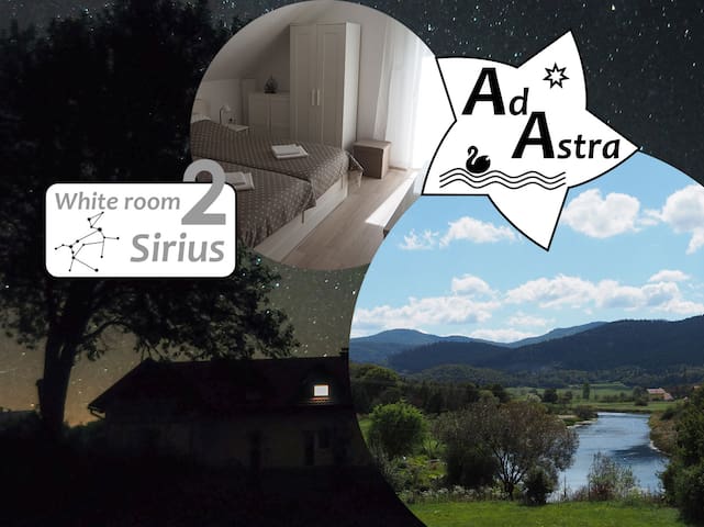white room sirius @ ad astra house by river gacka