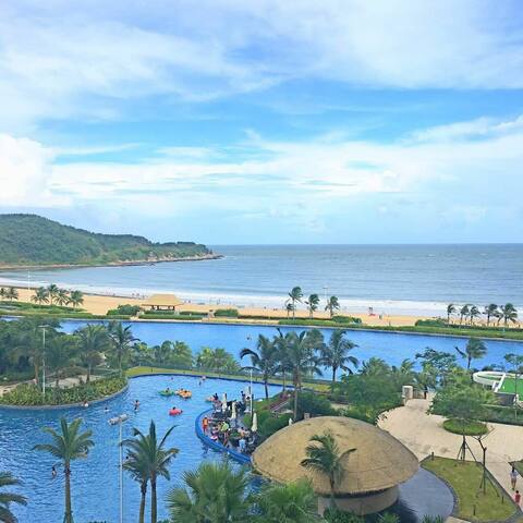 阳江海陵岛十里银滩海洋风情一线海景房(距海滩150米)