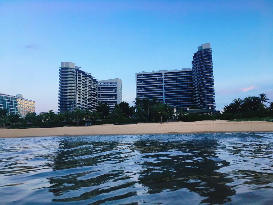 海口盈滨半岛澄迈老城沙滩海景温泉泡池2居套房