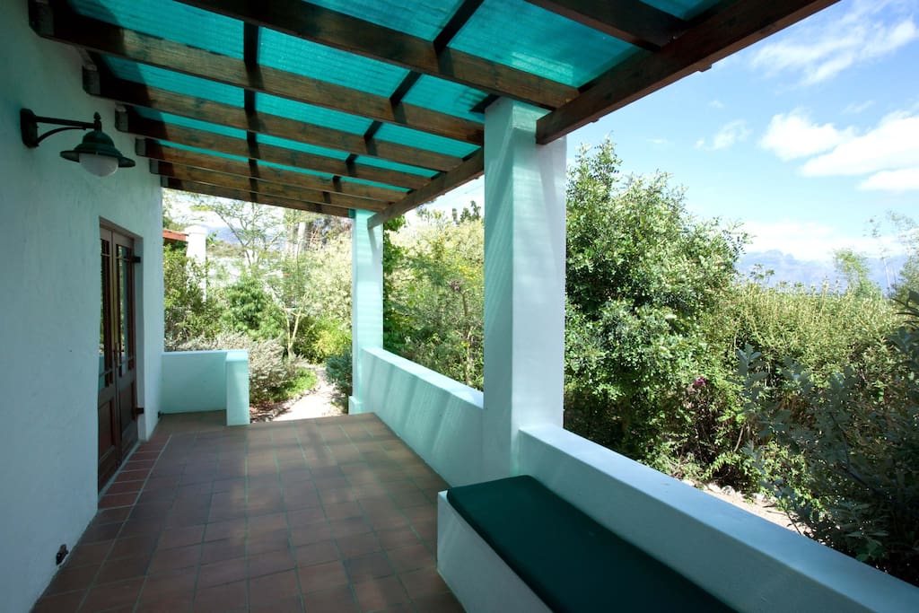 verandah with stunning views