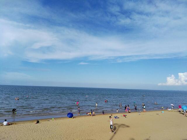 海口临高角金沙滩旅游度假风景区270°亲海公寓,一线海景,免费泳池