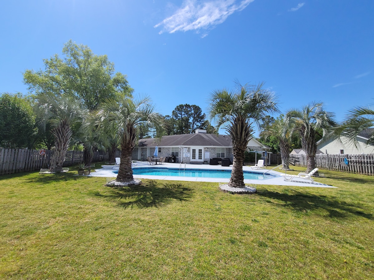 Quiet Home Near Beach w/ Private Pool