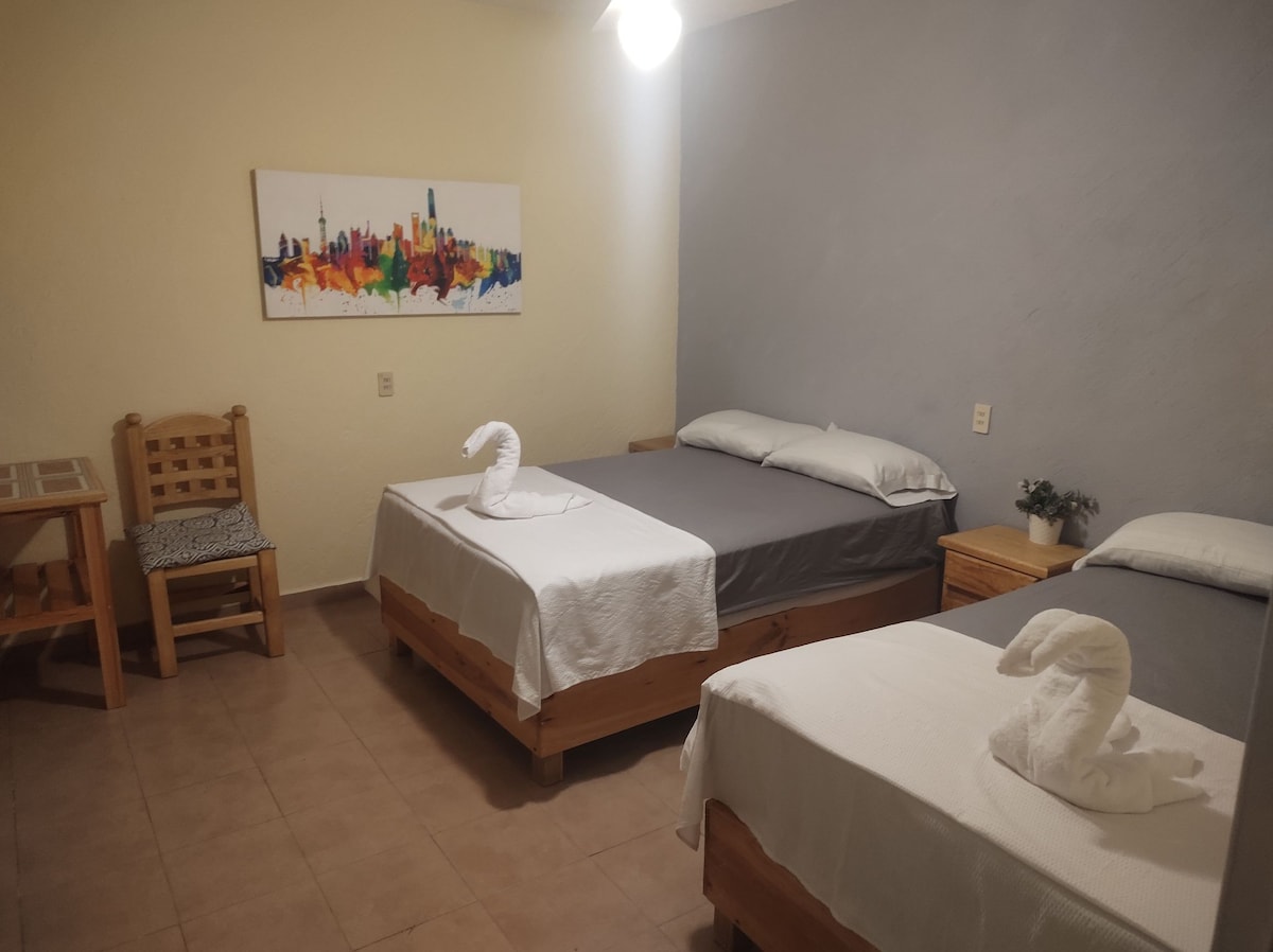 Hermosas habitaciones en el centro de Yecapixtla.