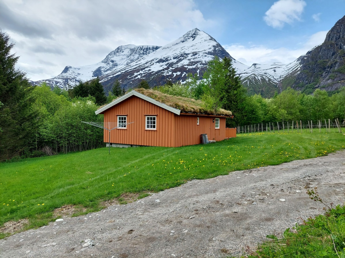 位于Eresfjord的小木屋