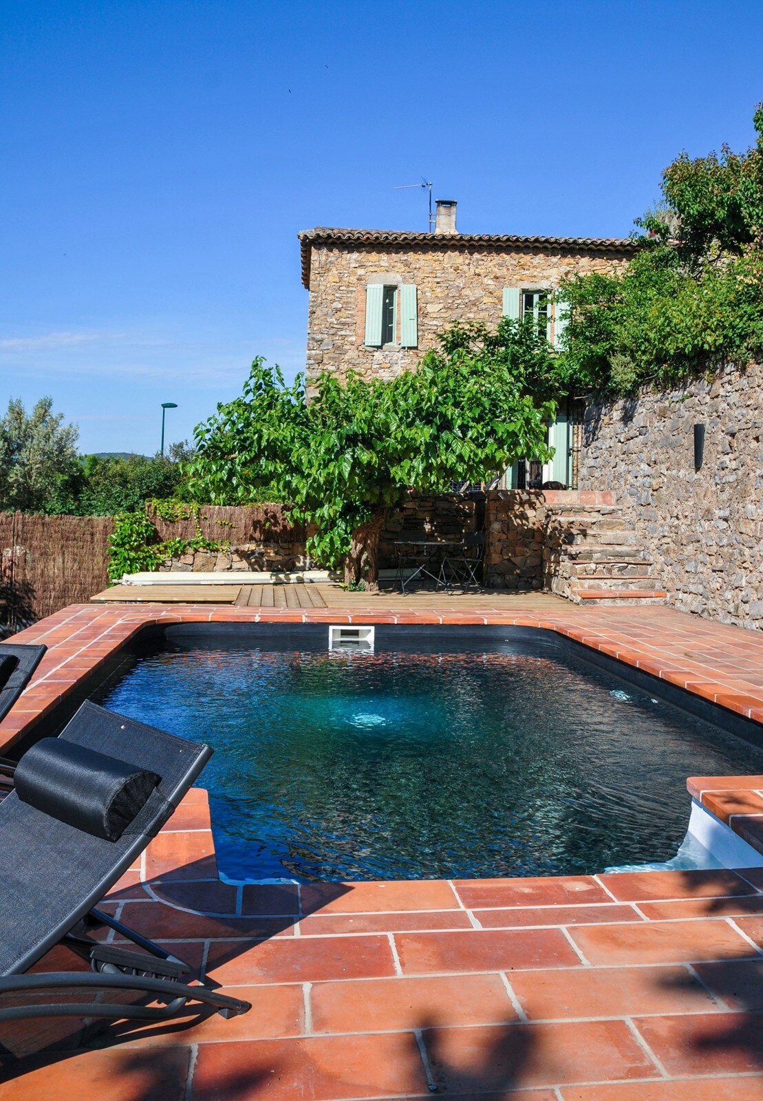 Maison climatisée dans les Cévennes avec piscine