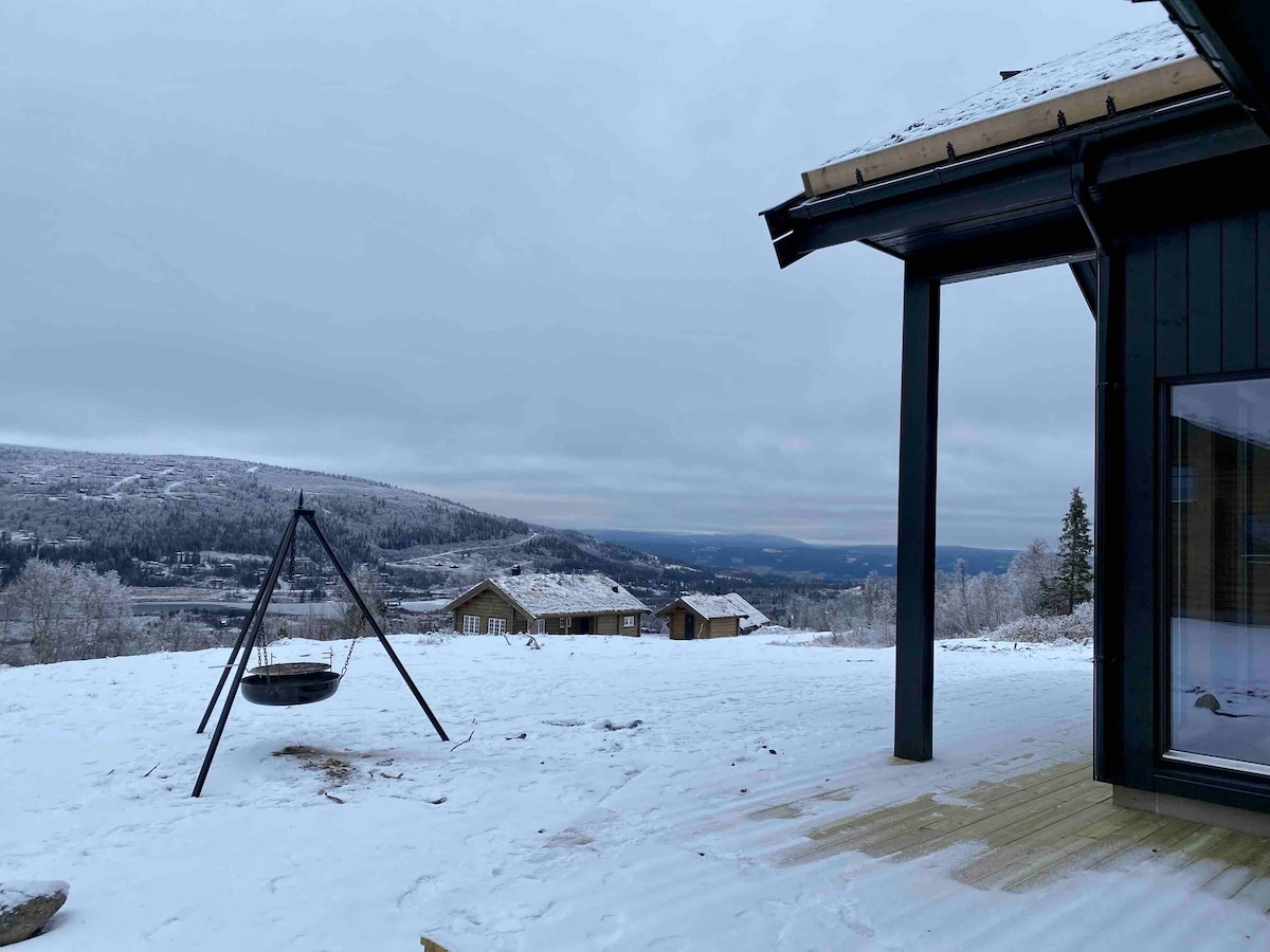 Ny hytte i alpinbakken på Vaset