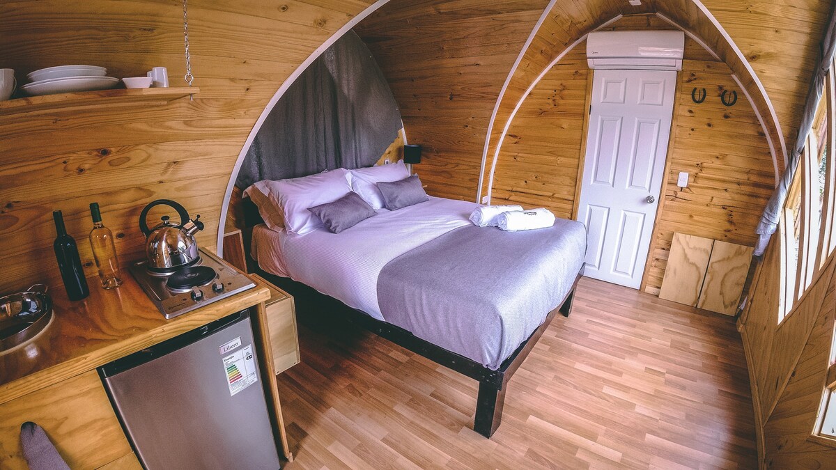 小旅馆（ Tiny Lodge ）床垫，位于阿帕尔塔（ Apalta ）市中心。