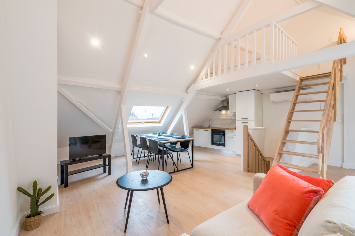 根特· 整套公寓型住宅 · ★美丽宽敞的双层公寓,可入住5人,位于根特