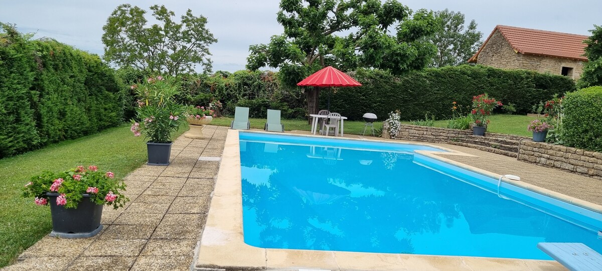 les cyprès piscine privée