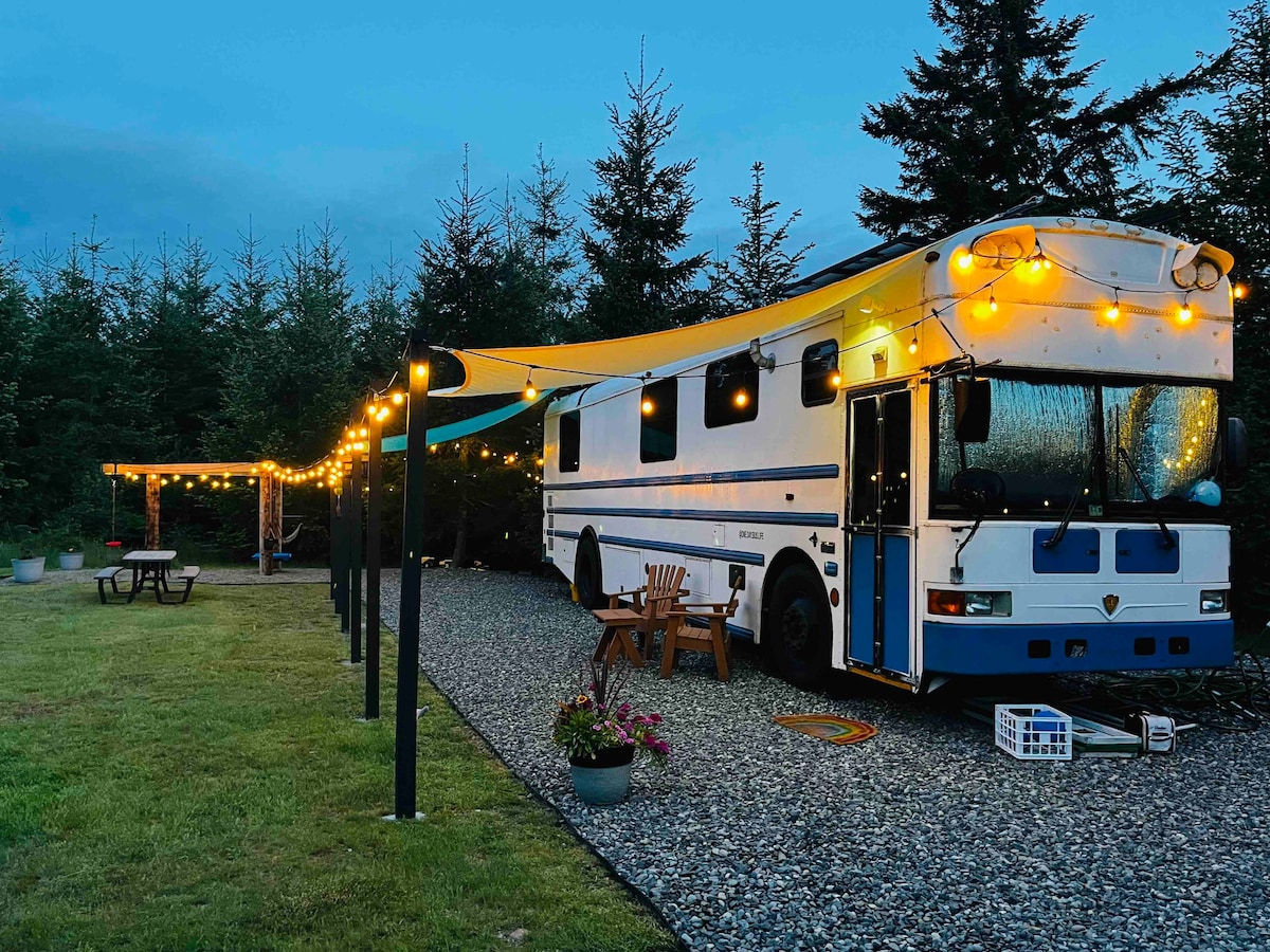 Converted School Bus Olympic Pen. PNW Adventure