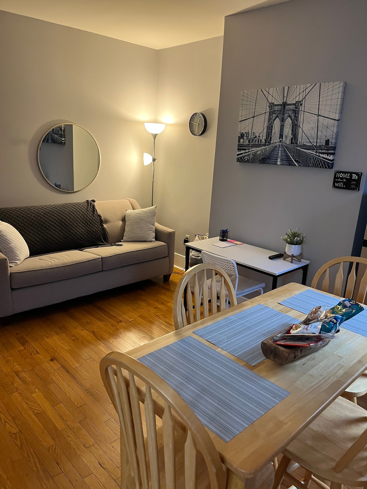 靠近曼哈顿住宿，舒适的私人2卧室公寓。