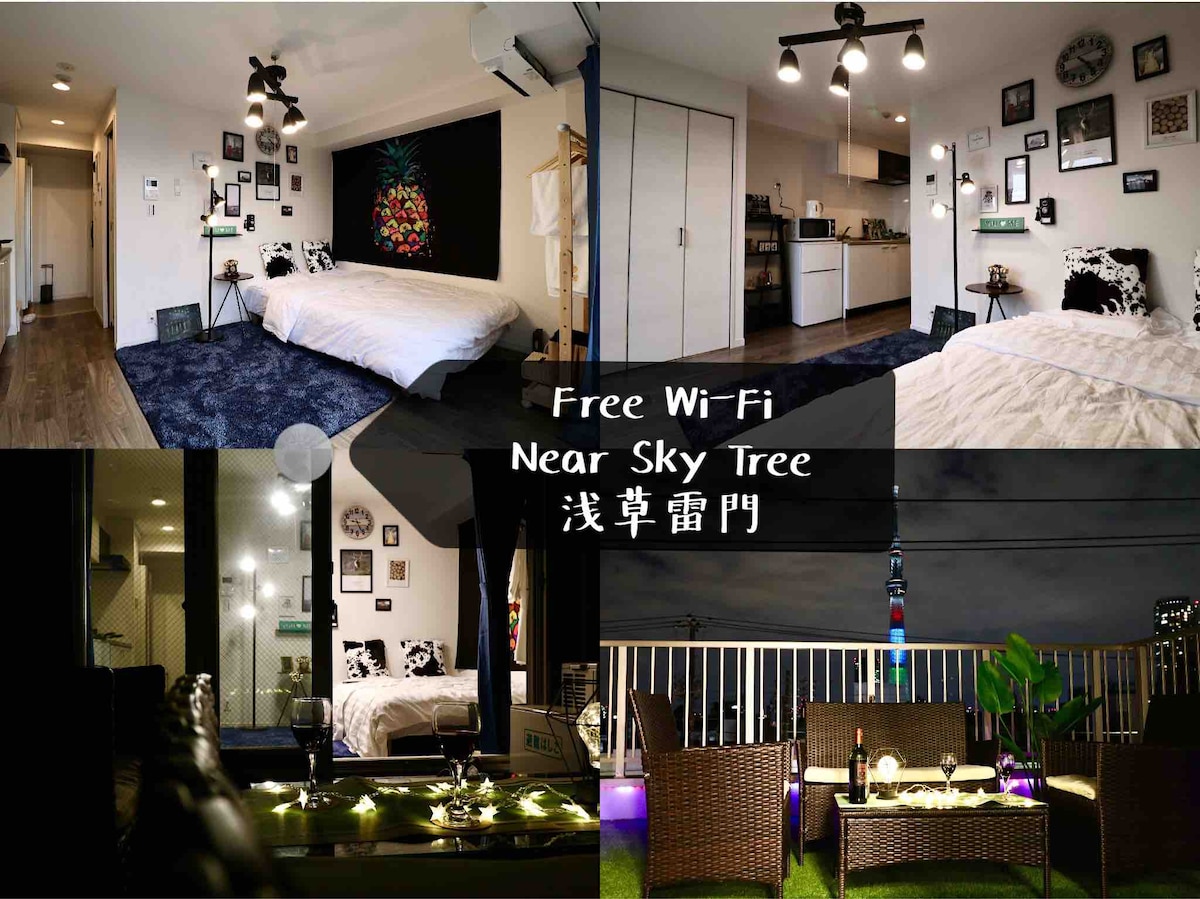 Tokyo Garden House Hotel！Room401超级大的露台，東京夜景尽收眼底