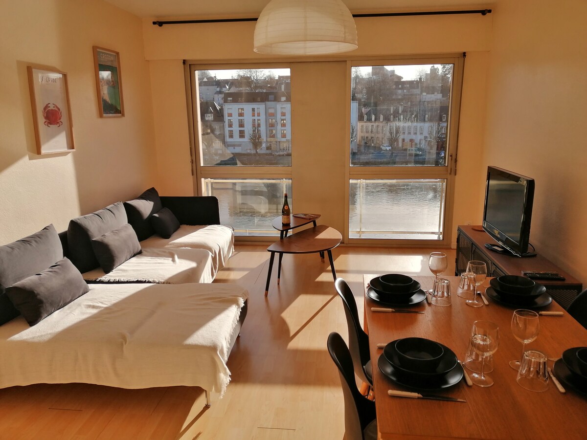 Appartement vue rivière 2 chambres 65 mètre carré