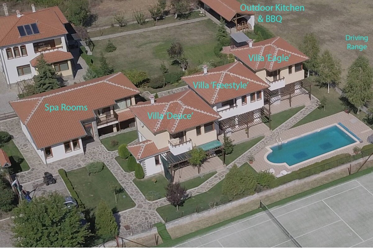 Nicodia Estate ， 3栋别墅，游泳池，水疗，网球，景观