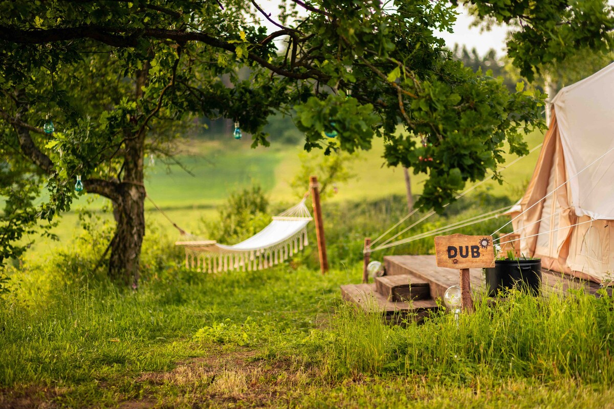 Glamping in bell tent in untouched nature - DUB