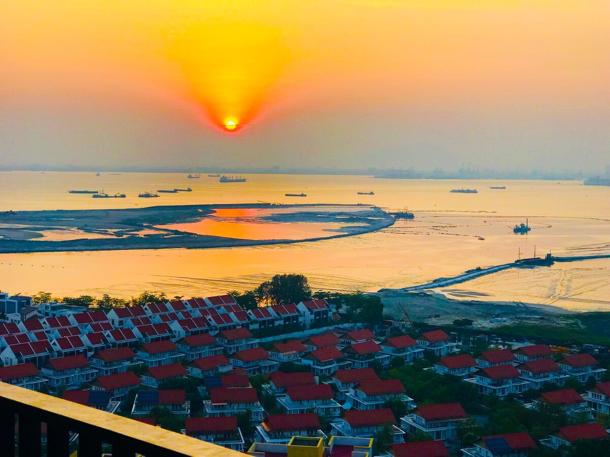 SunriseSeaview Balcony 3BR nr Gurney ，带2个停车场 ✨