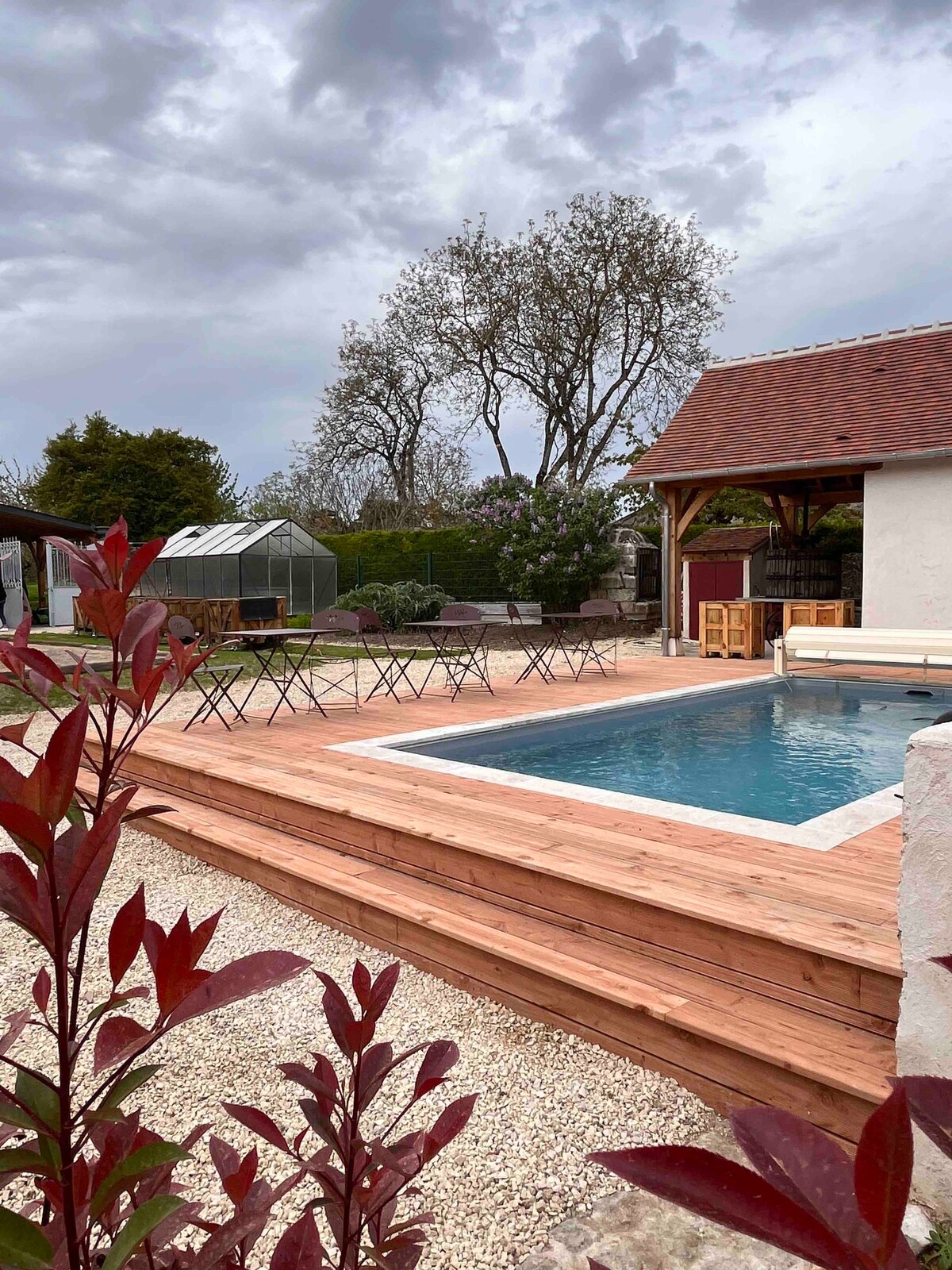 Gîte de village 16 pers, piscine