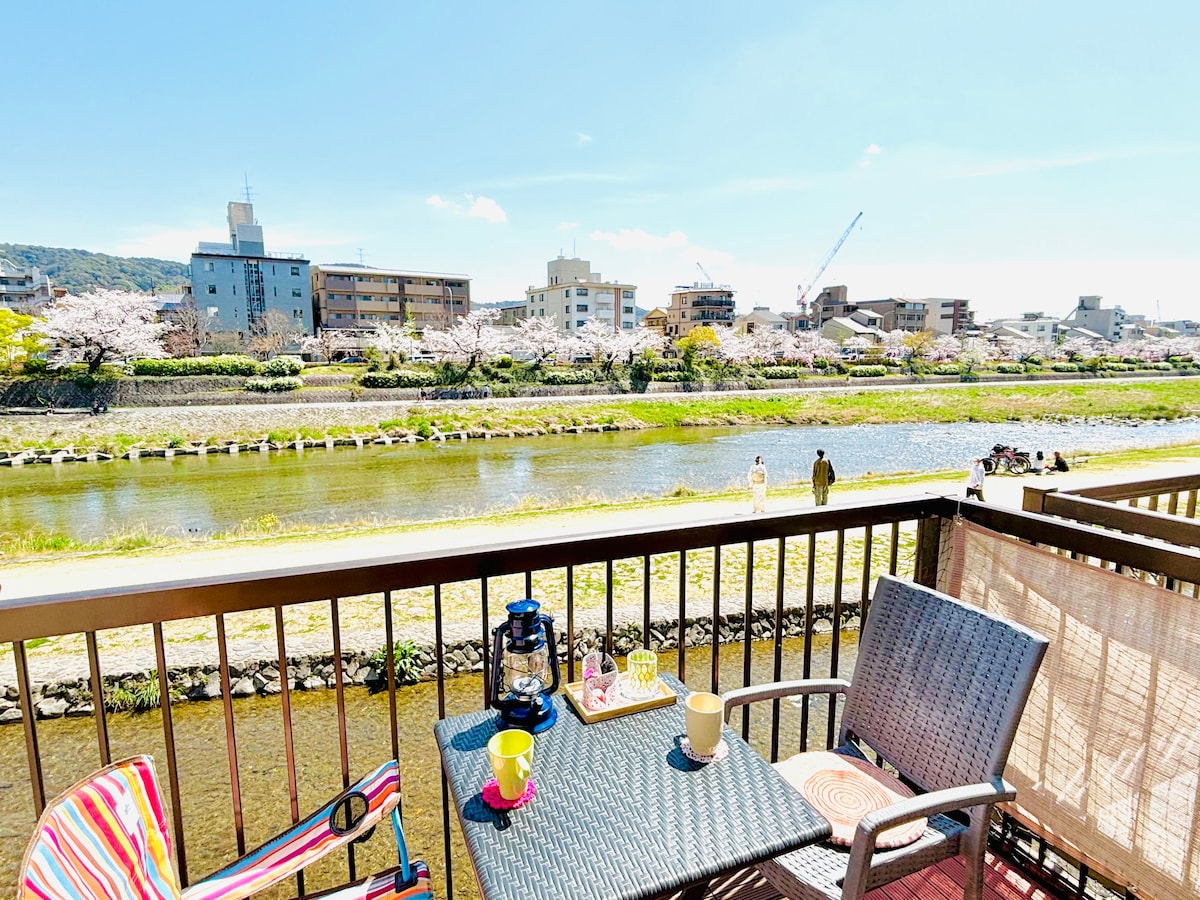 鸭川畔露台京都祗园（ Kamo Riverside Terrace KION ） 京都鴨川 祇園 桜-公寓A