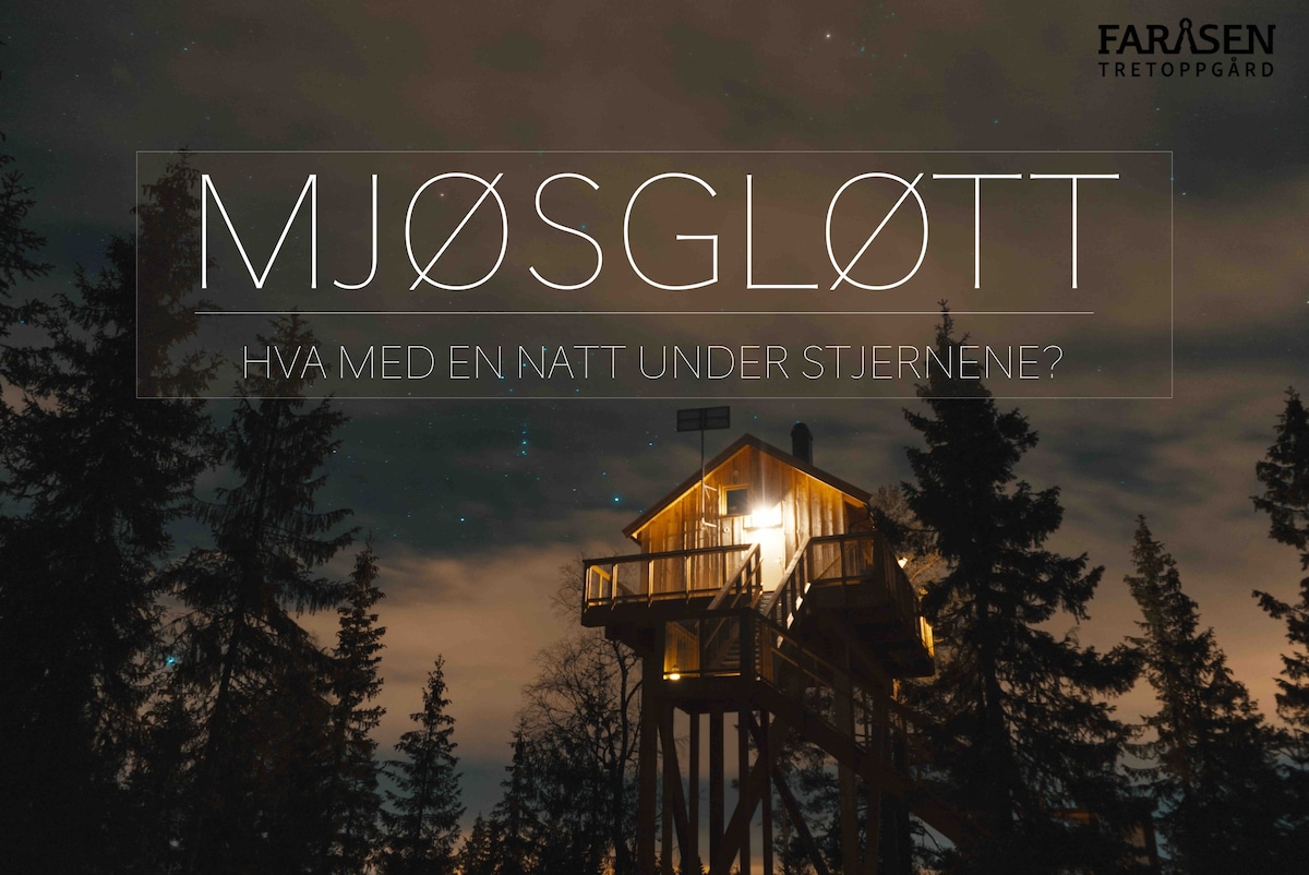 Mjøsglåt -独特的树屋-法罗森树屋