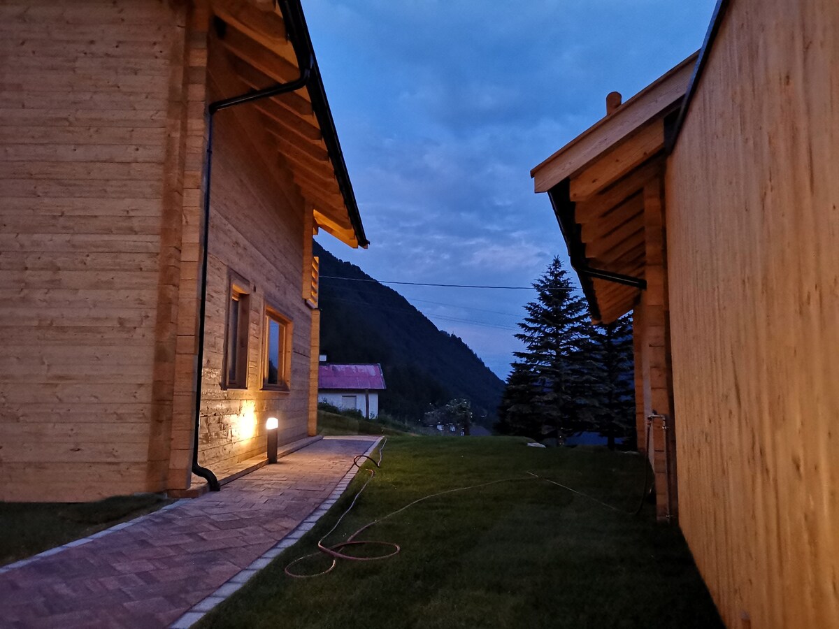 Chalets Lagaun am Schnalstaler Gletscher mit Sauna