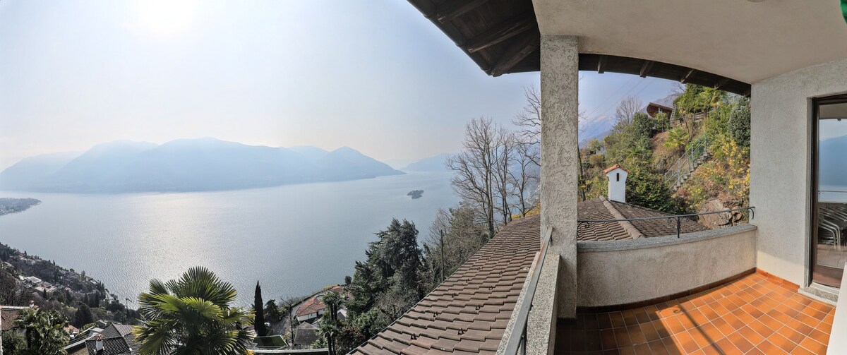 Panoramablick Lake Maggiore - Ronco sopra Ascona