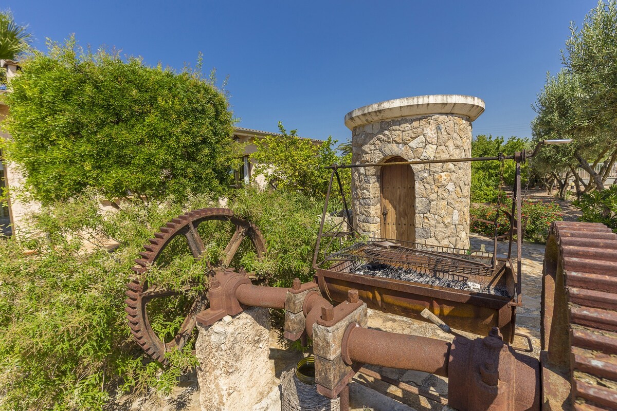 非常棒且安静的Finca ，带泳池和花园