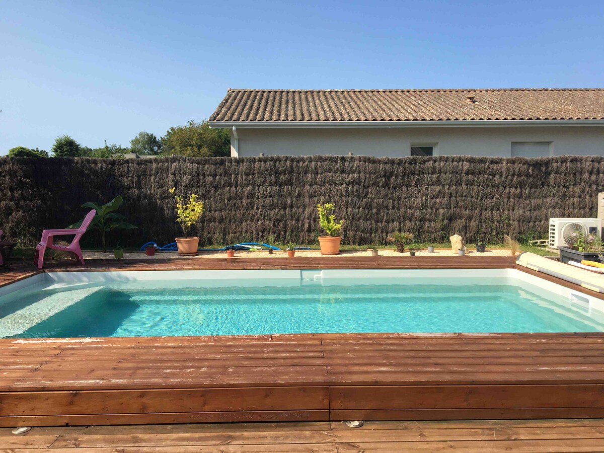 Maison avec piscine proche Bordeaux