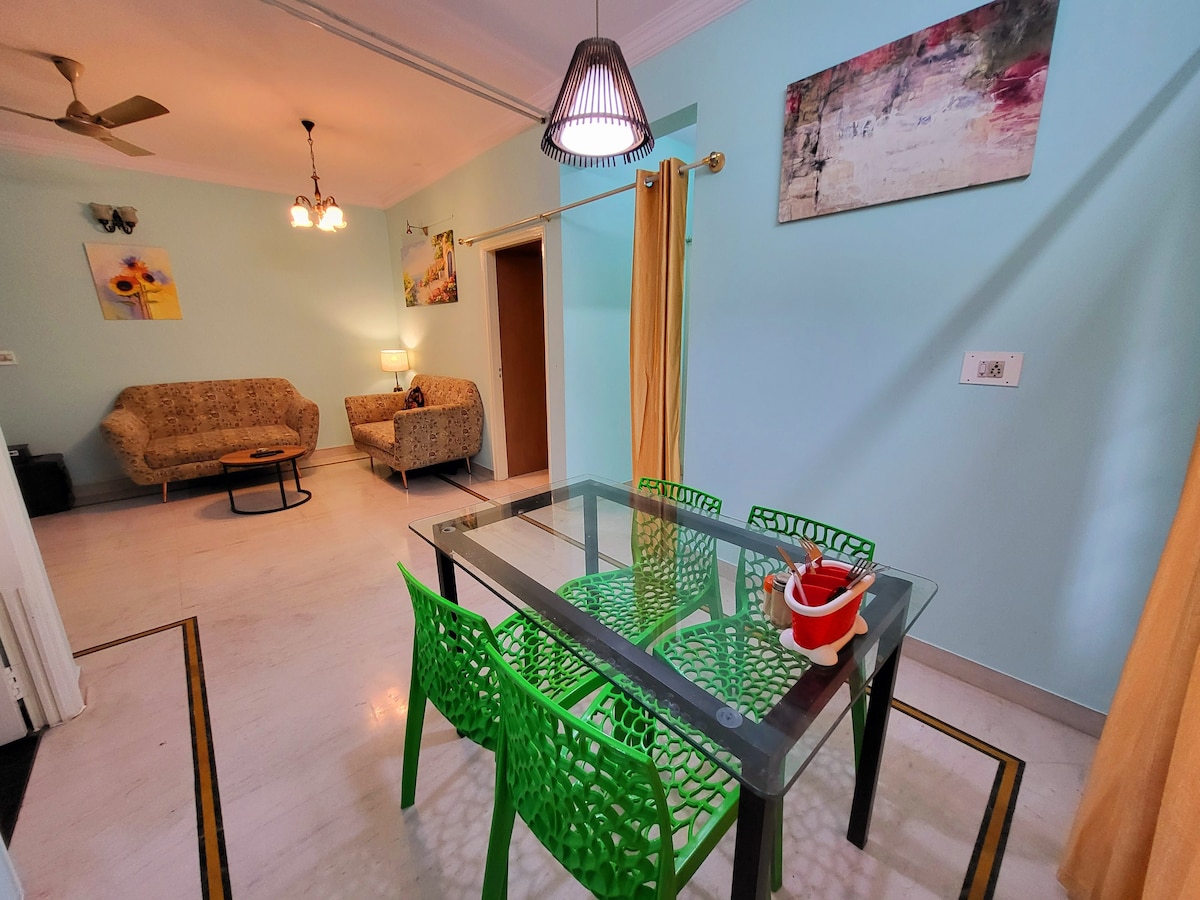 Moonshine green furnished 2bhk flat in Cooke town.