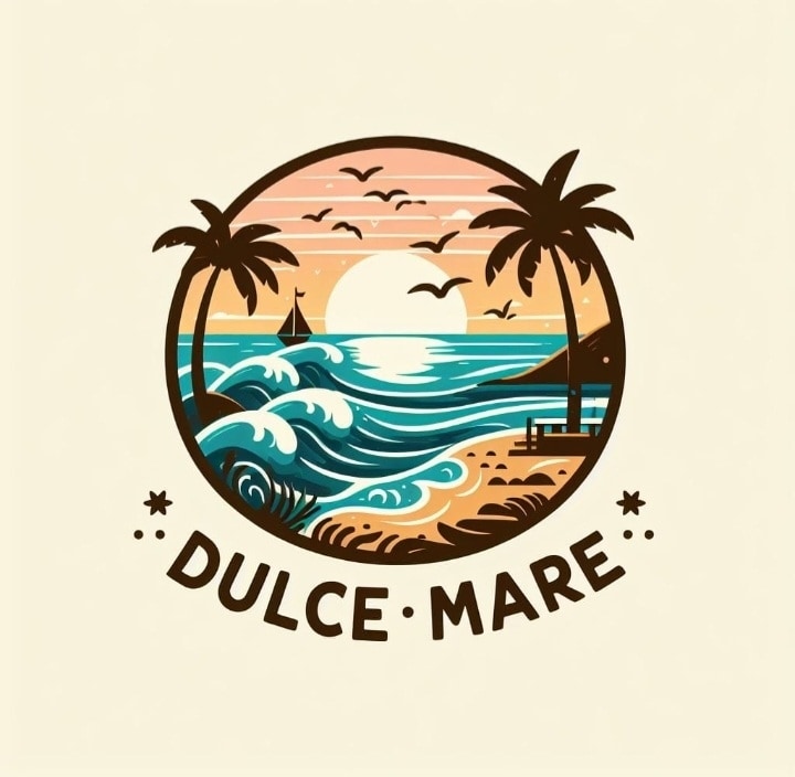 海滩前有小木屋Dolce Mare。