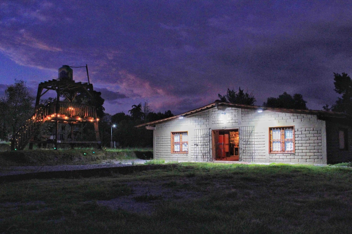 Cabaña de Adobe en Tlaxcala Pet Friendly