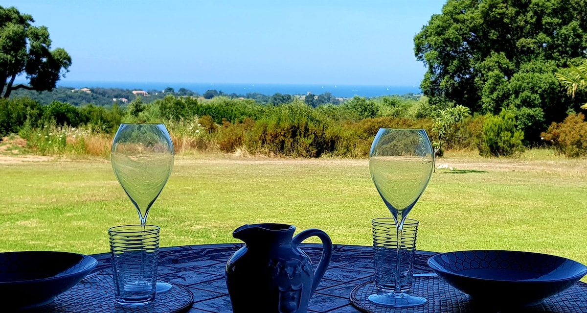 Logement entier vue mer, près d'Ajaccio, Porticcio