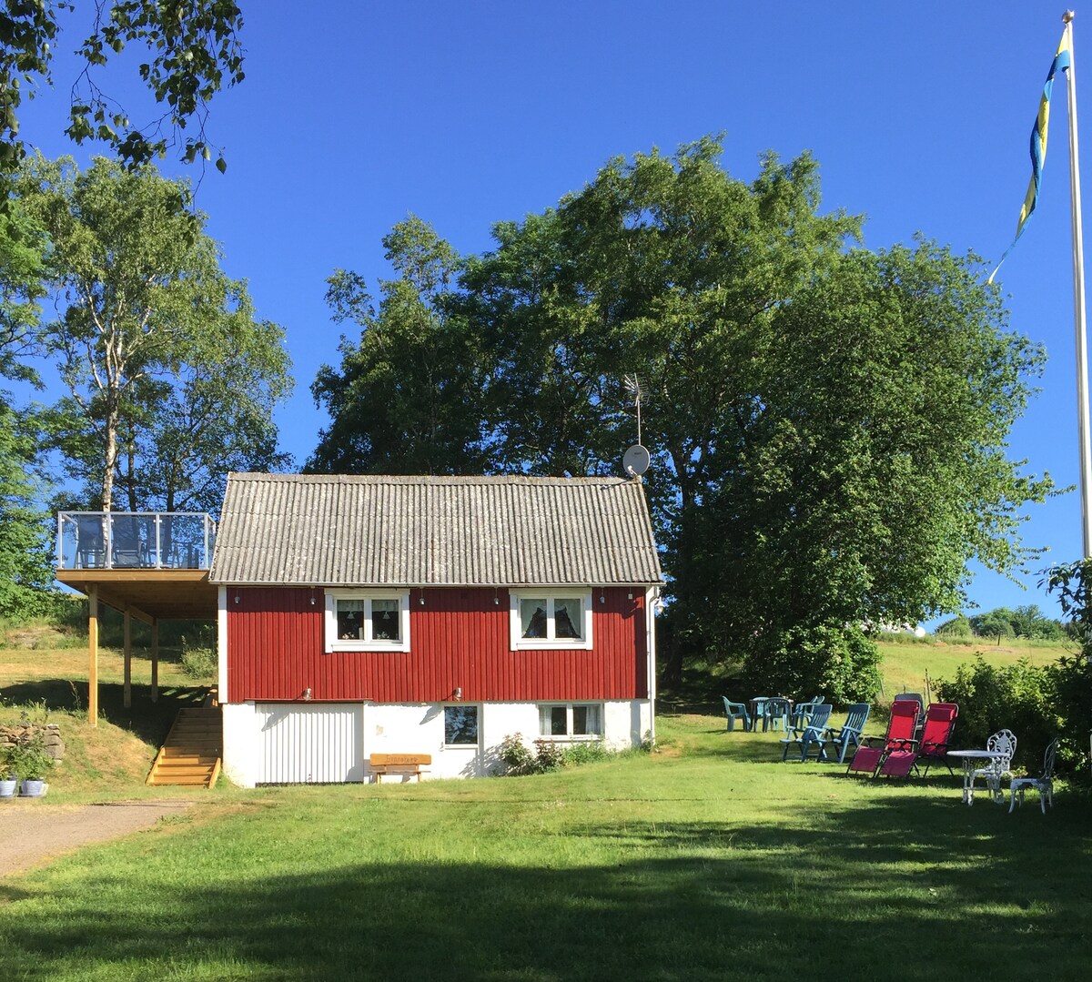 Stuga Båstad/Bjäre med utsikt.