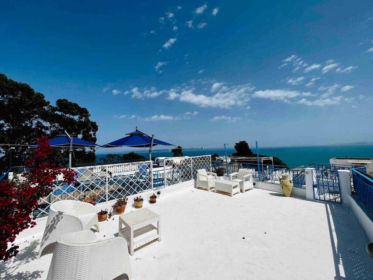 Luxury meets tradition in Sidi bou said ( rooftop)