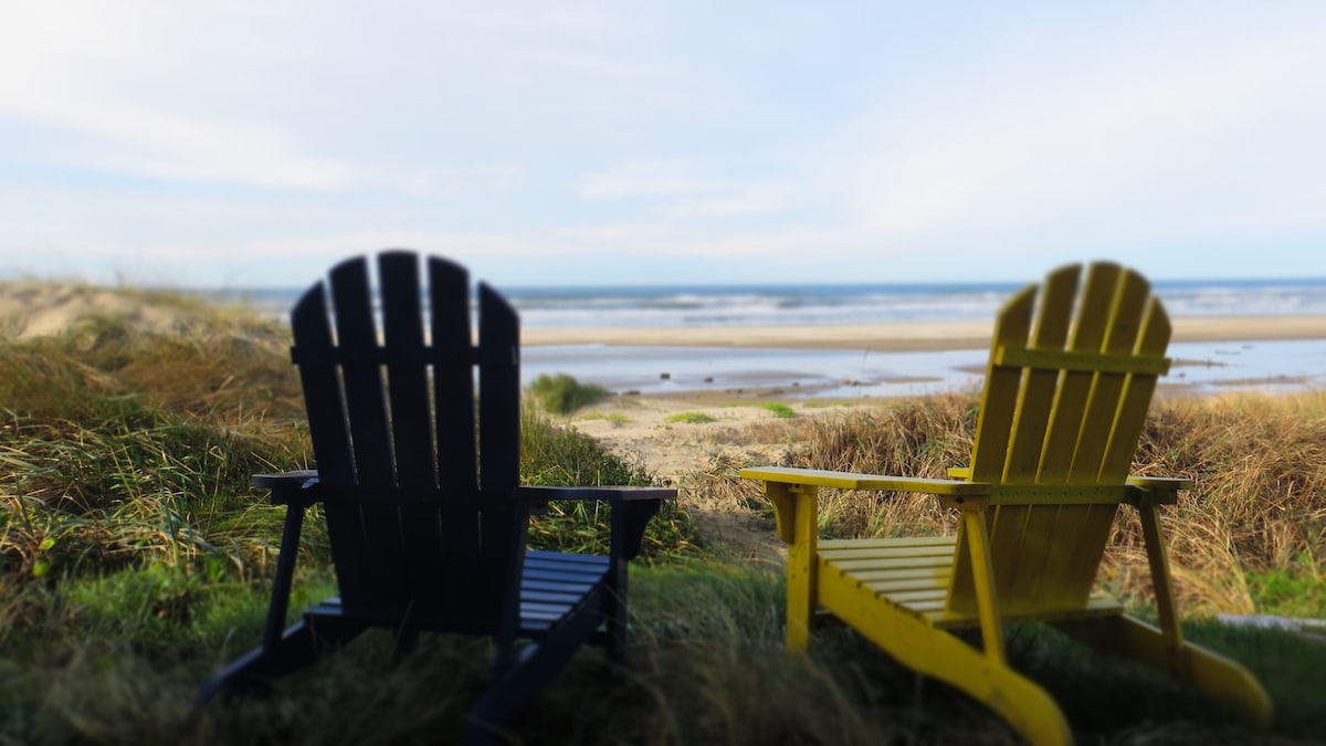 Whales Watch on Heceta Beach