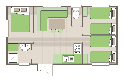 Mobilhome en Alsace - 6人- 6人