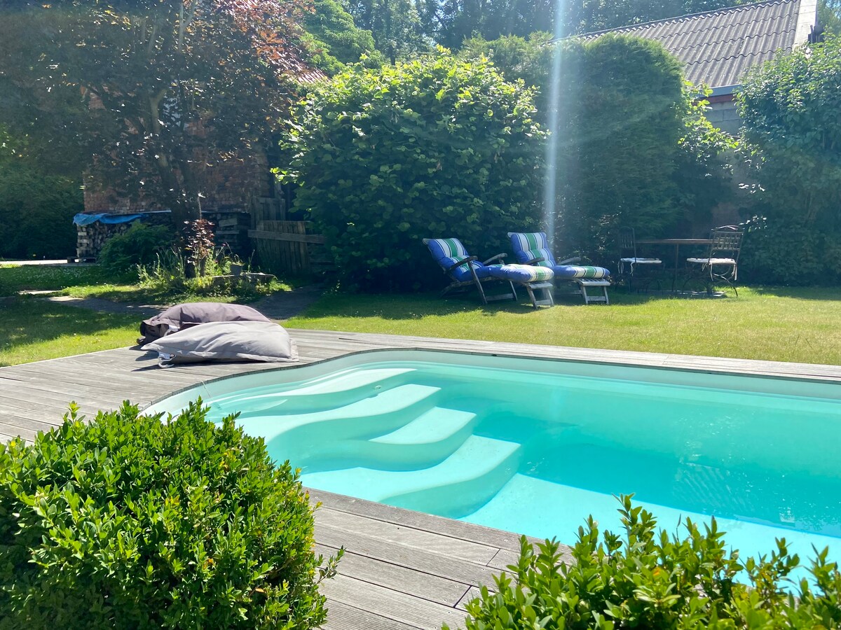 Fermette avec piscine privative