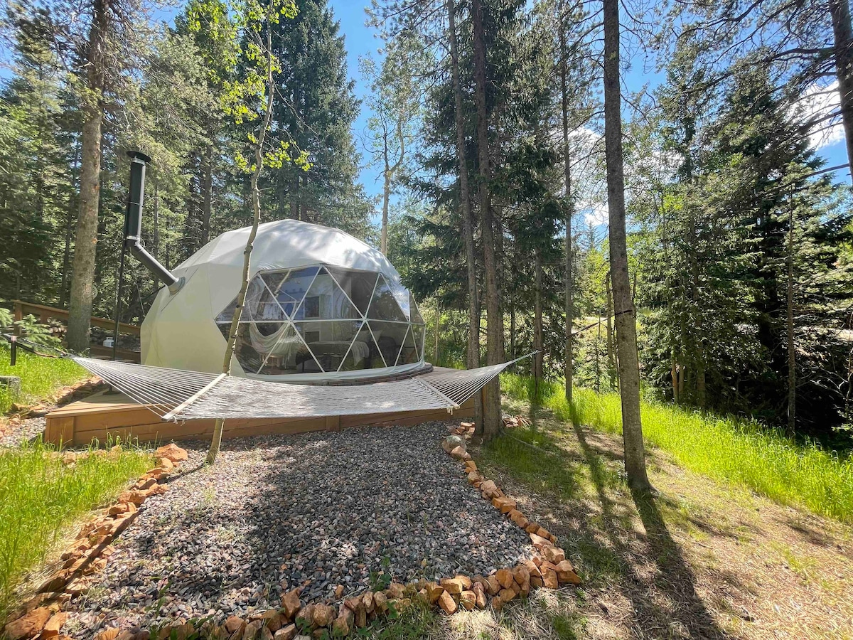 Mountain Glamping - Geodesic Dome w/Sauna