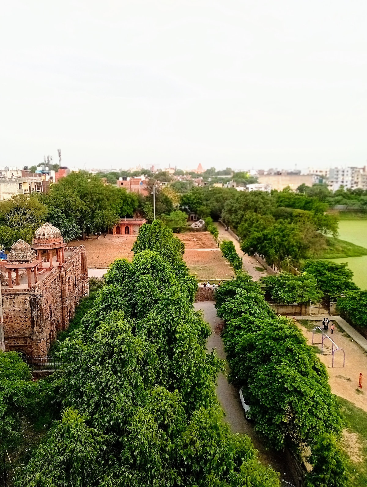 A home with an Ancient lake view in South delhi