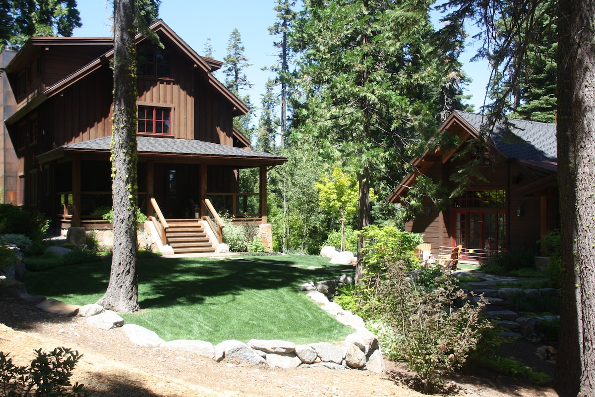 美丽的小屋，靠近湖泊，滑雪度假村，热水浴缸