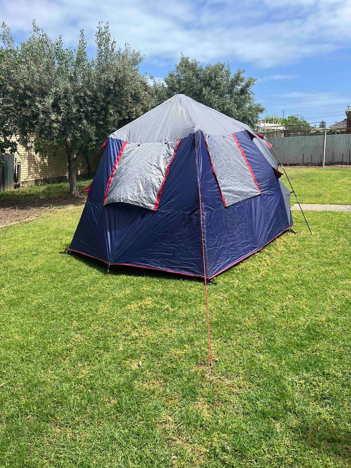 large tent near the beach