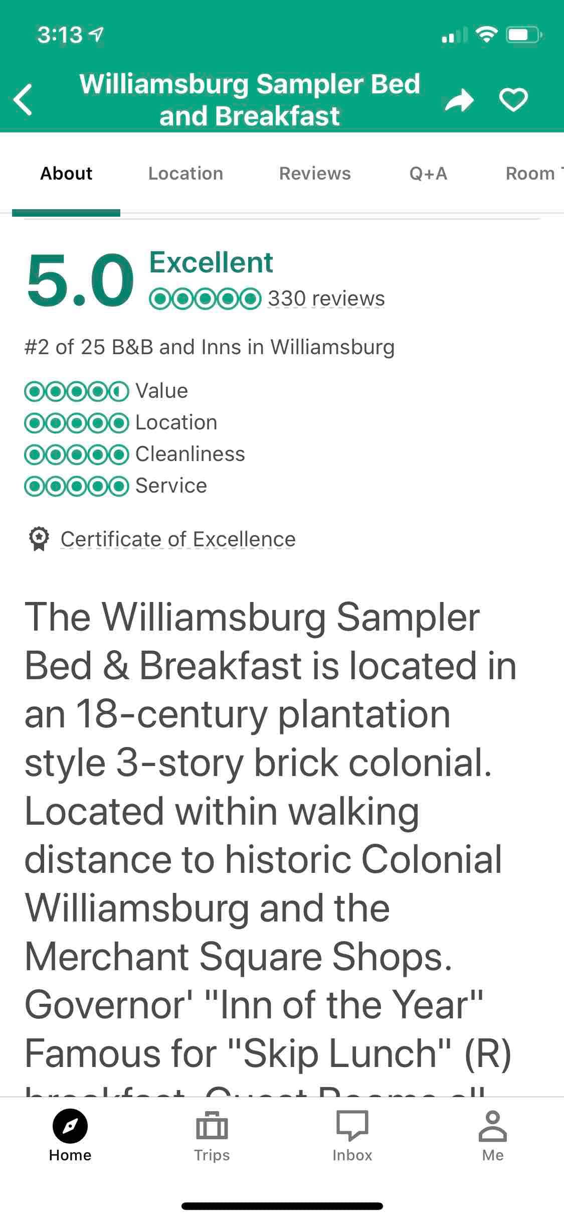 Williamsburg Sampler - King William套房