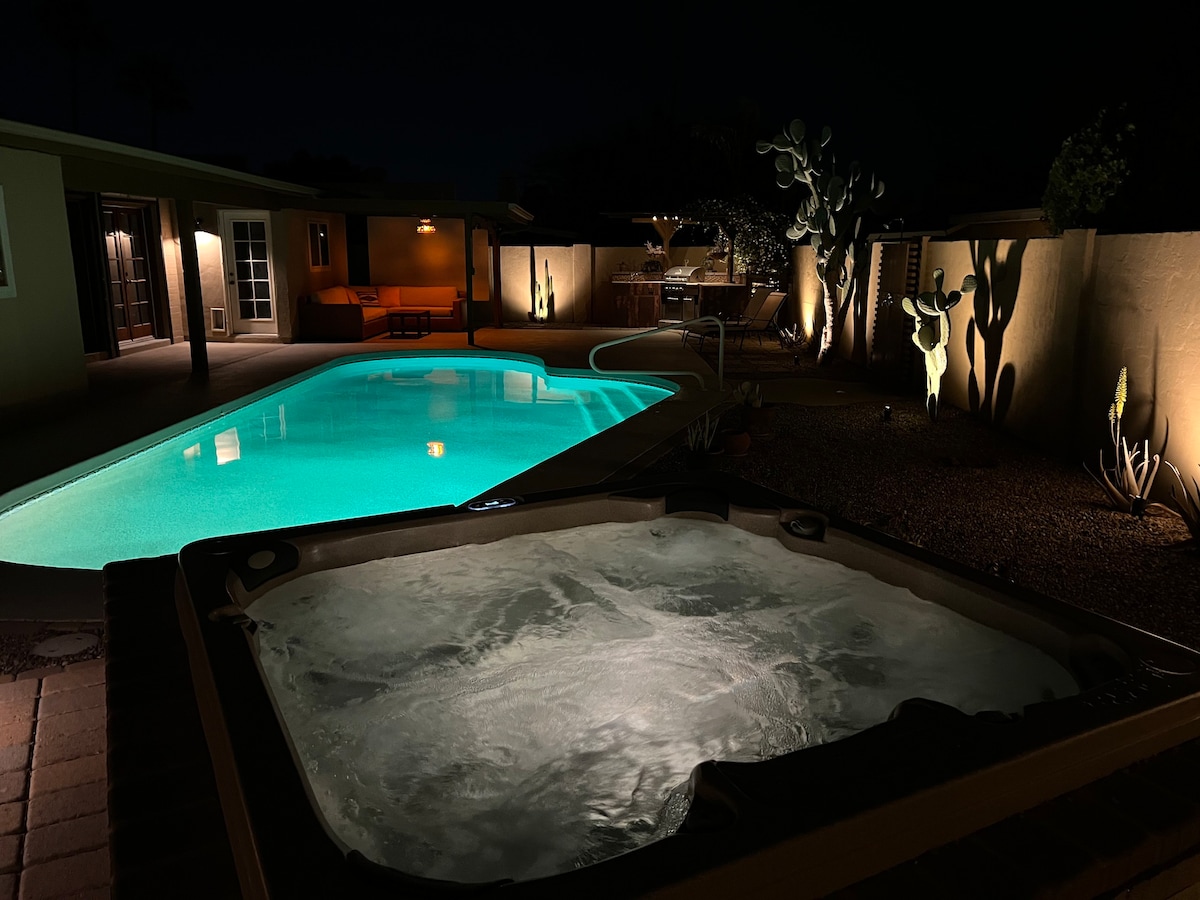Copper House -带泳池和热水浴池的阳光度假