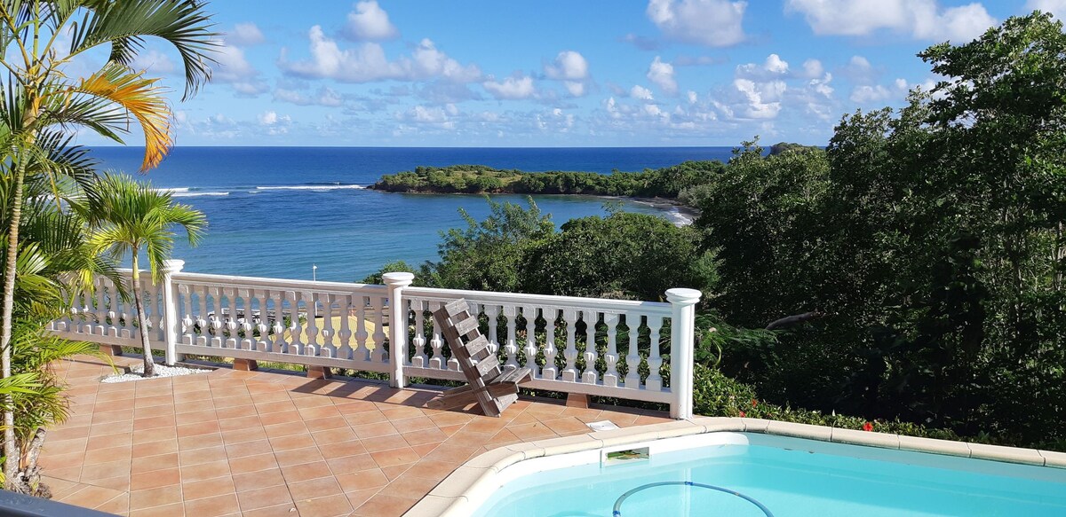 Studio Corosol vue mer, piscine et plage !