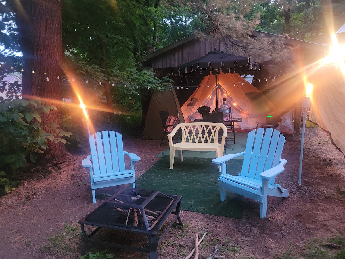 Serenity Streams (Cozy & Well Heated Glamping).