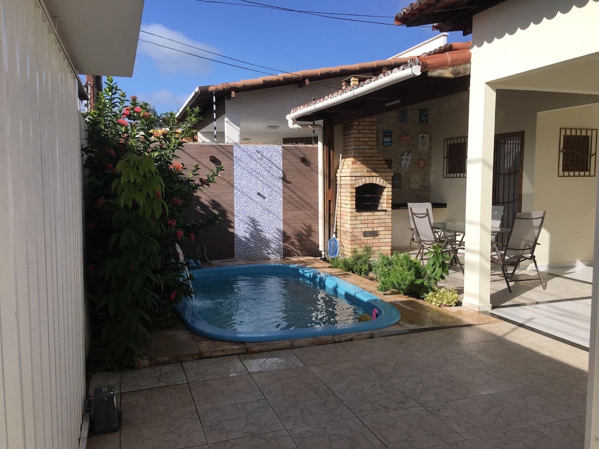 下一栋房子带泳池。 Ponta Negra RN海滩