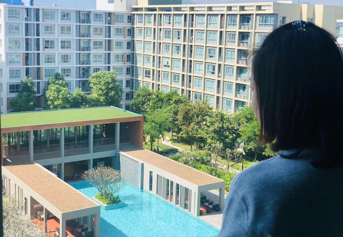 ✿✿✿ D公寓舒适的房间漂亮的泳池景观 ✿✿✿