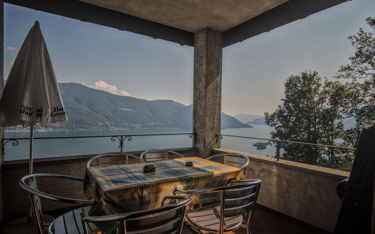 Panoramablick Lake Maggiore - Ronco sopra Ascona